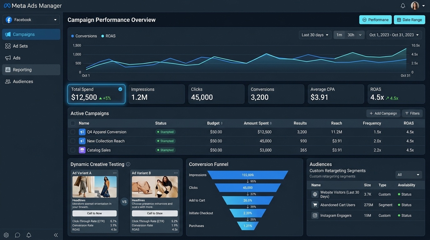 Meta Ads Creative Testing Funnel